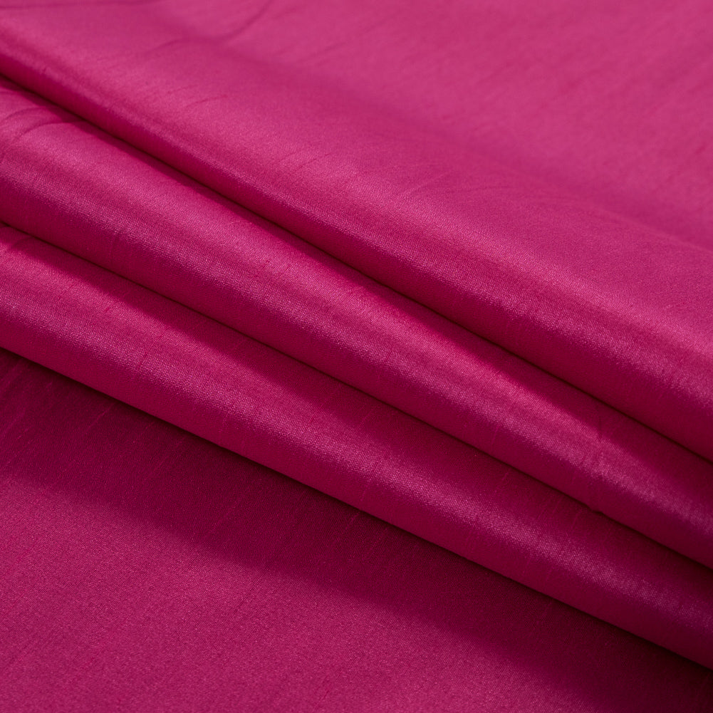 Polyester Shantung - Fuchsia - Eirian Collection Detail Polyester Shantung - Fuchsia - Eirian Collection Detail
