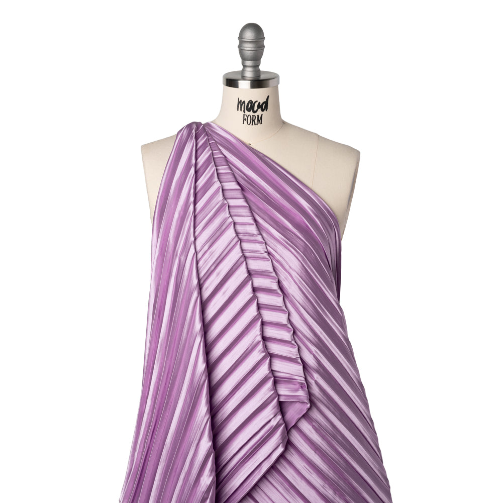 Pleated Stretch Satin - Radiant Orchid - Andreas Collection Drape Pleated Stretch Satin - Radiant Orchid - Andreas Collection Drape