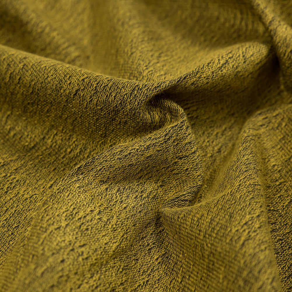 Yellow and Black Duo-Tone French Terry Full Yellow and Black Duo-Tone French Terry Full