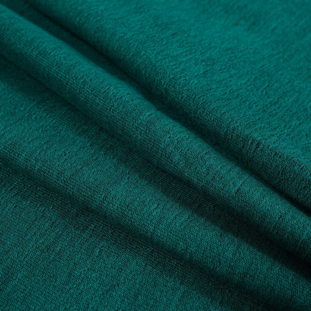 Turquoise and Black Duo-Tone French Terry Detail Turquoise and Black Duo-Tone French Terry Detail