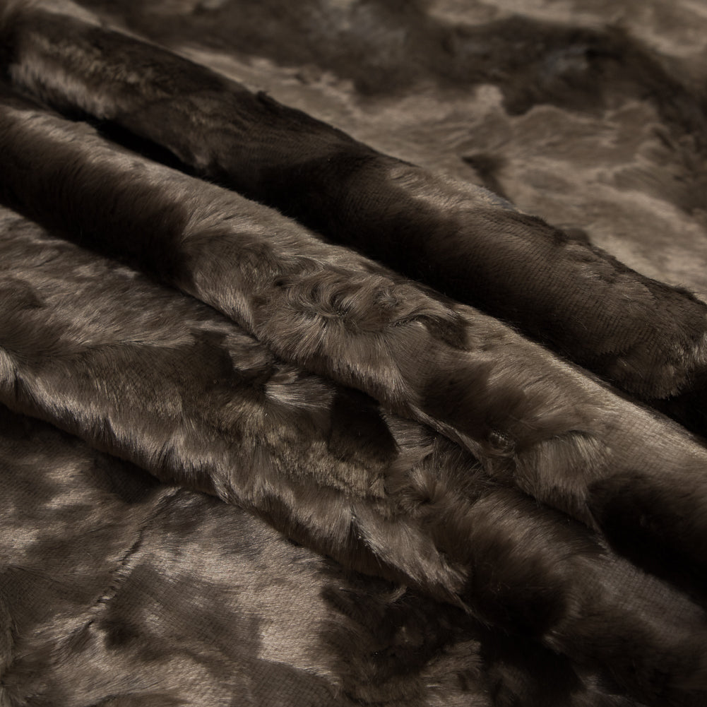 Crushed Velvet - Light Brown - Famous NYC Designer Folded Crushed Velvet - Light Brown - Famous NYC Designer Folded