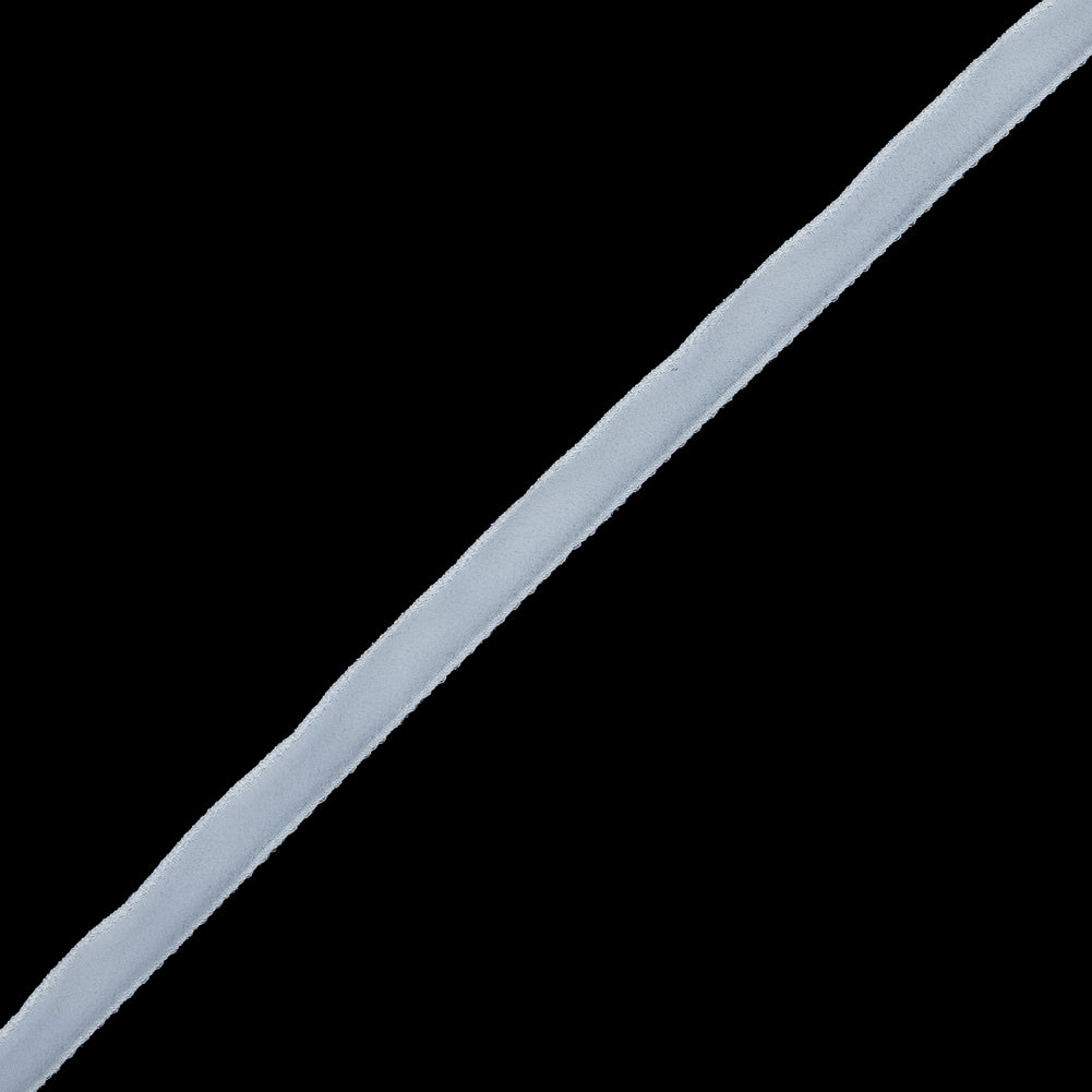 White Single-Faced Velvet Ribbon - 0.25" Detail White Single-Faced Velvet Ribbon - 0.25" Detail