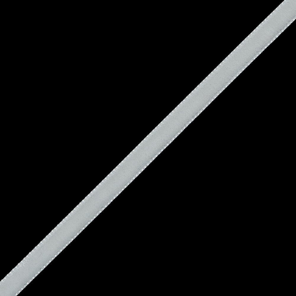 Off-White Single-Faced Velvet Ribbon - 0.25" Detail Off-White Single-Faced Velvet Ribbon - 0.25" Detail