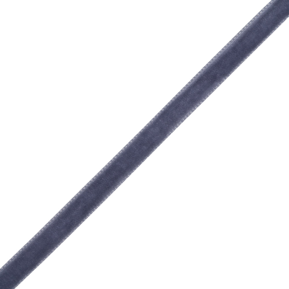 Single Faced Velvet Ribbon Made in Italy - 1/4" - Purple Gray - Sabine Collection Single Faced Velvet Ribbon Made in Italy - 1/4" - Purple Gray - Sabine Collection