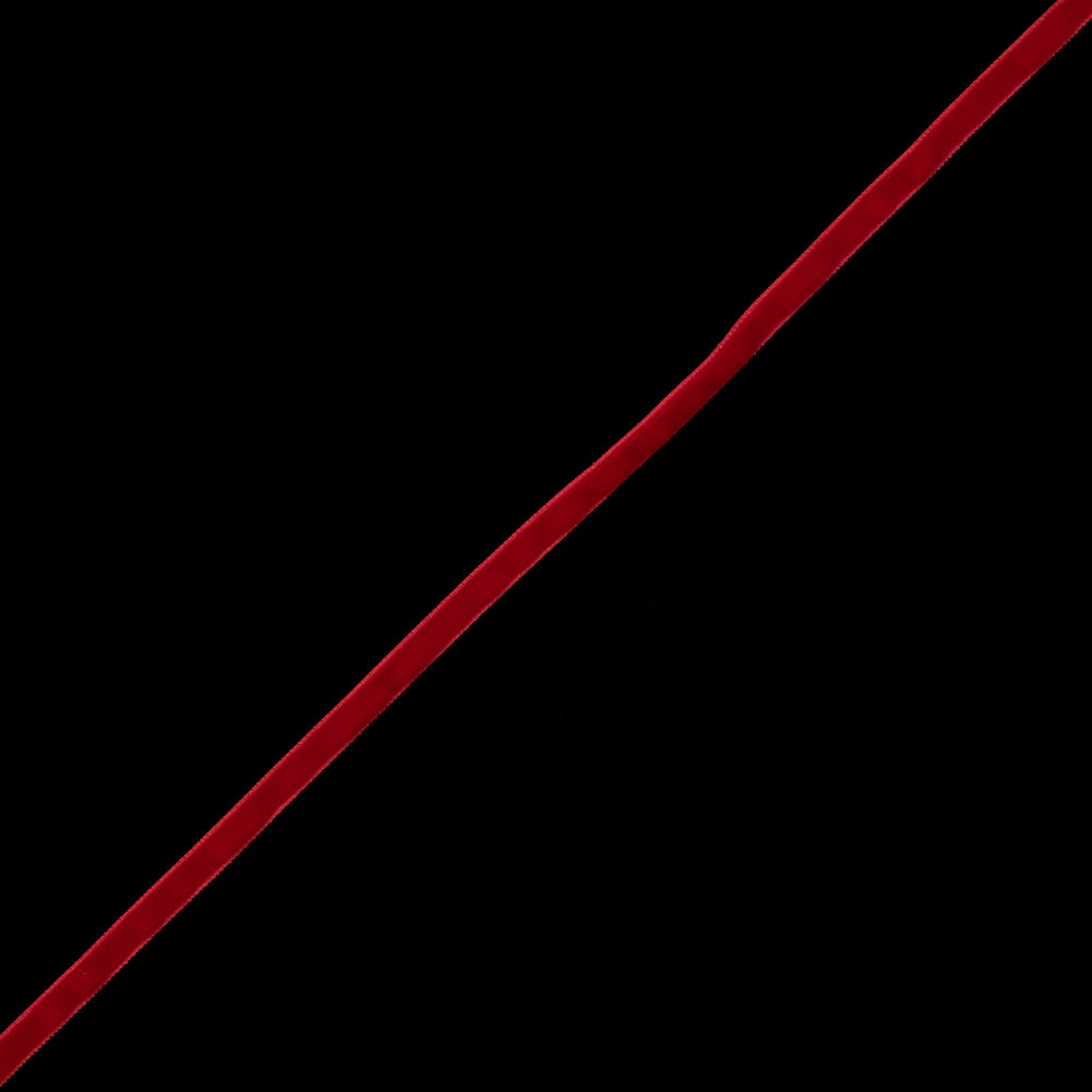 Red Single-Faced Velvet Ribbon - 0.25" Red Single-Faced Velvet Ribbon - 0.25"