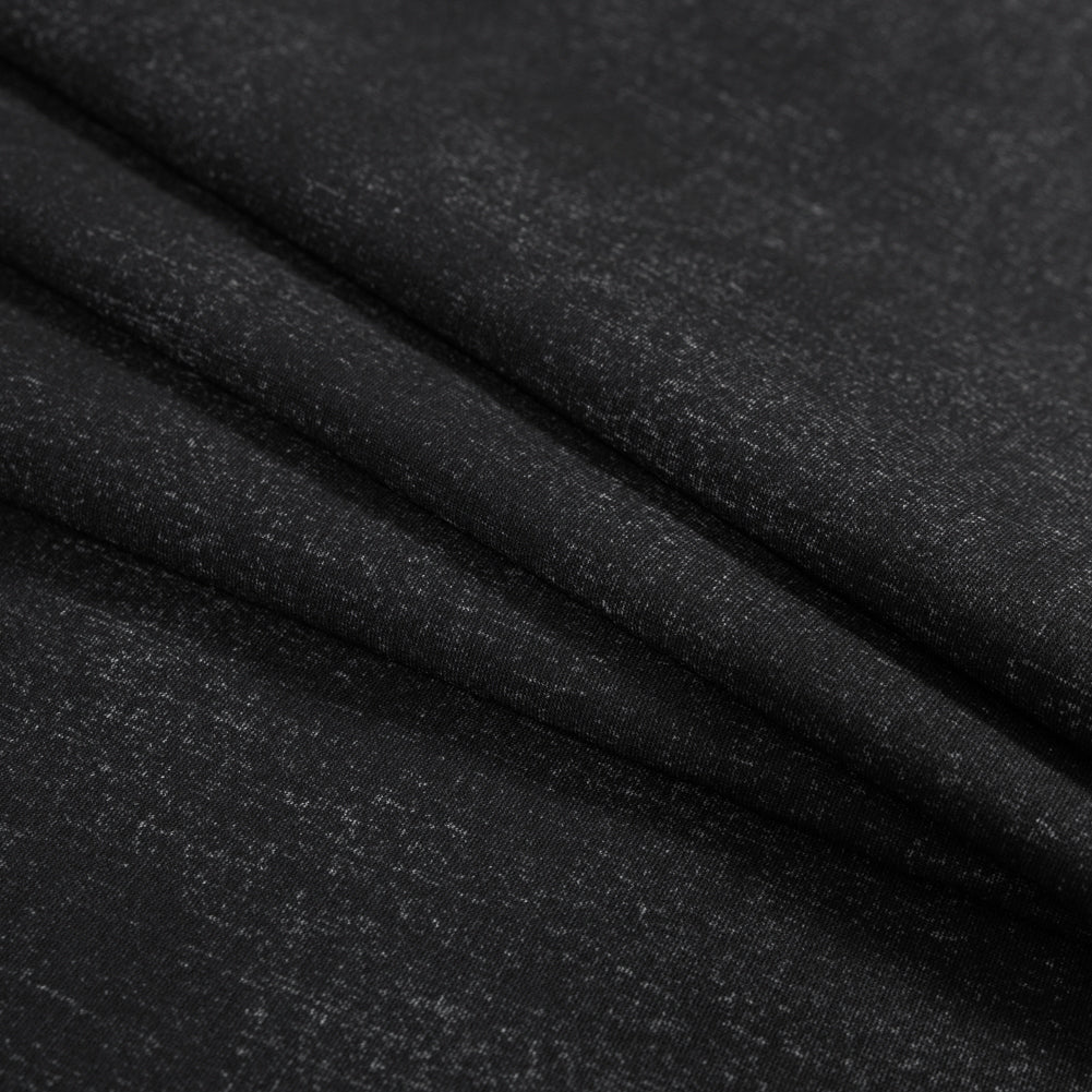 Dark Denim Printed Ponte Knit Folded Dark Denim Printed Ponte Knit Folded