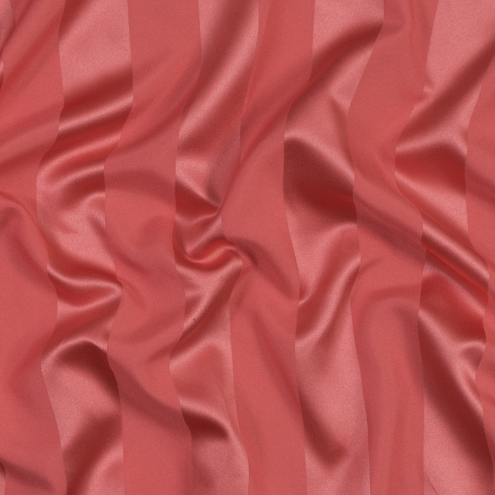 Fiesta Coral Regal Striped Polyester Satin Fiesta Coral Regal Striped Polyester Satin
