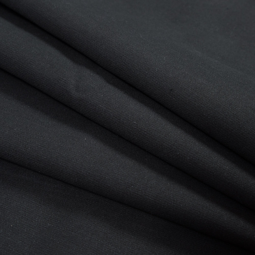 Brushed Cotton Duvetyne 16oz - Black Detail Brushed Cotton Duvetyne 16oz - Black Detail
