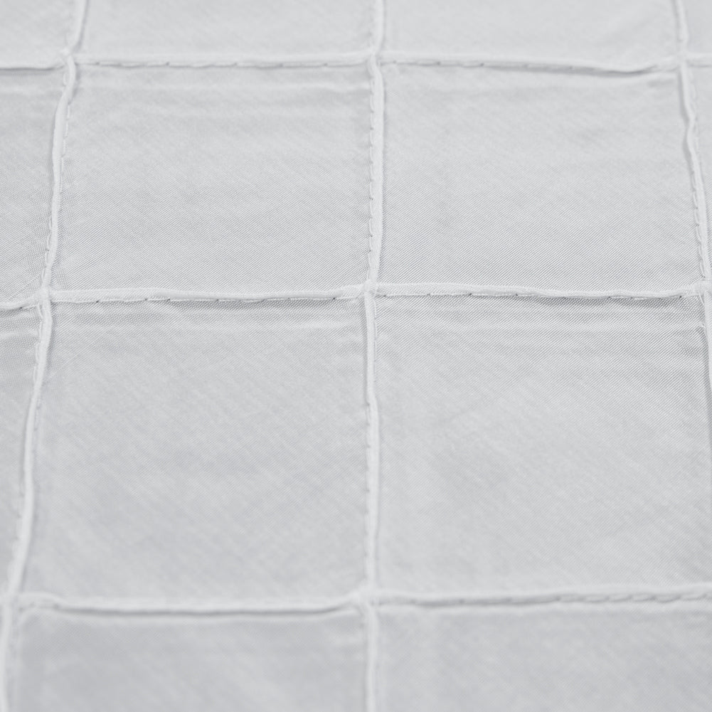 White Pintuck Satin Full White Pintuck Satin Full
