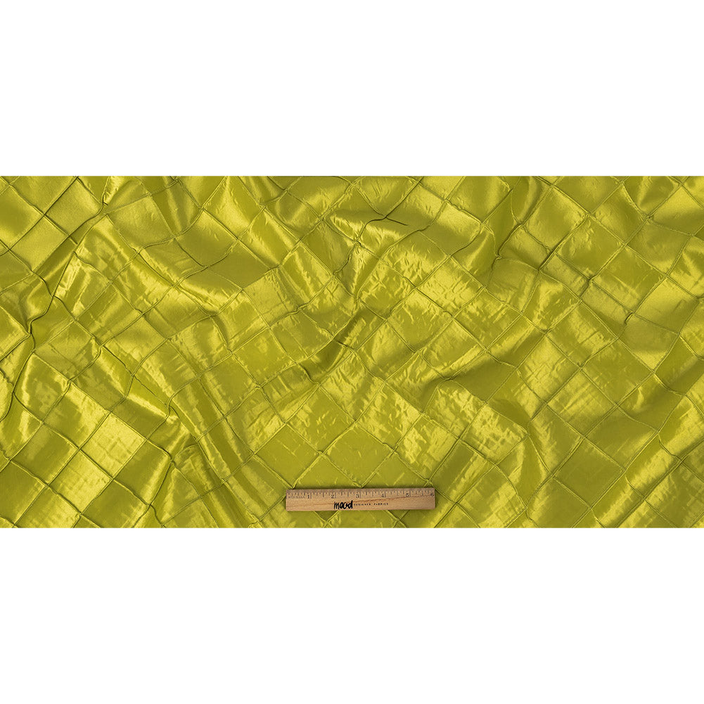 Apple Green Pintuck Satin Folded Apple Green Pintuck Satin Folded