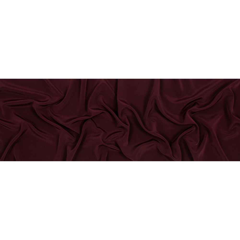 Polyester Peachskin - Dark Burgundy Full Polyester Peachskin - Dark Burgundy Full