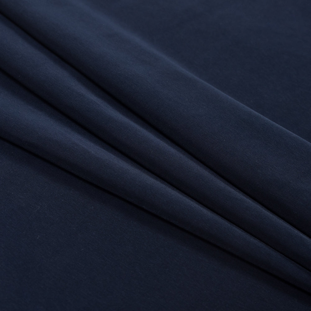 Polyester Peachskin - Navy Folded Polyester Peachskin - Navy Folded