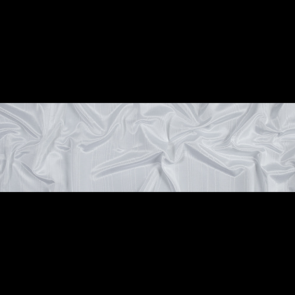 Polyester Moire Bengaline - Ultra White - Florence Collection Full Polyester Moire Bengaline - Ultra White - Florence Collection Full