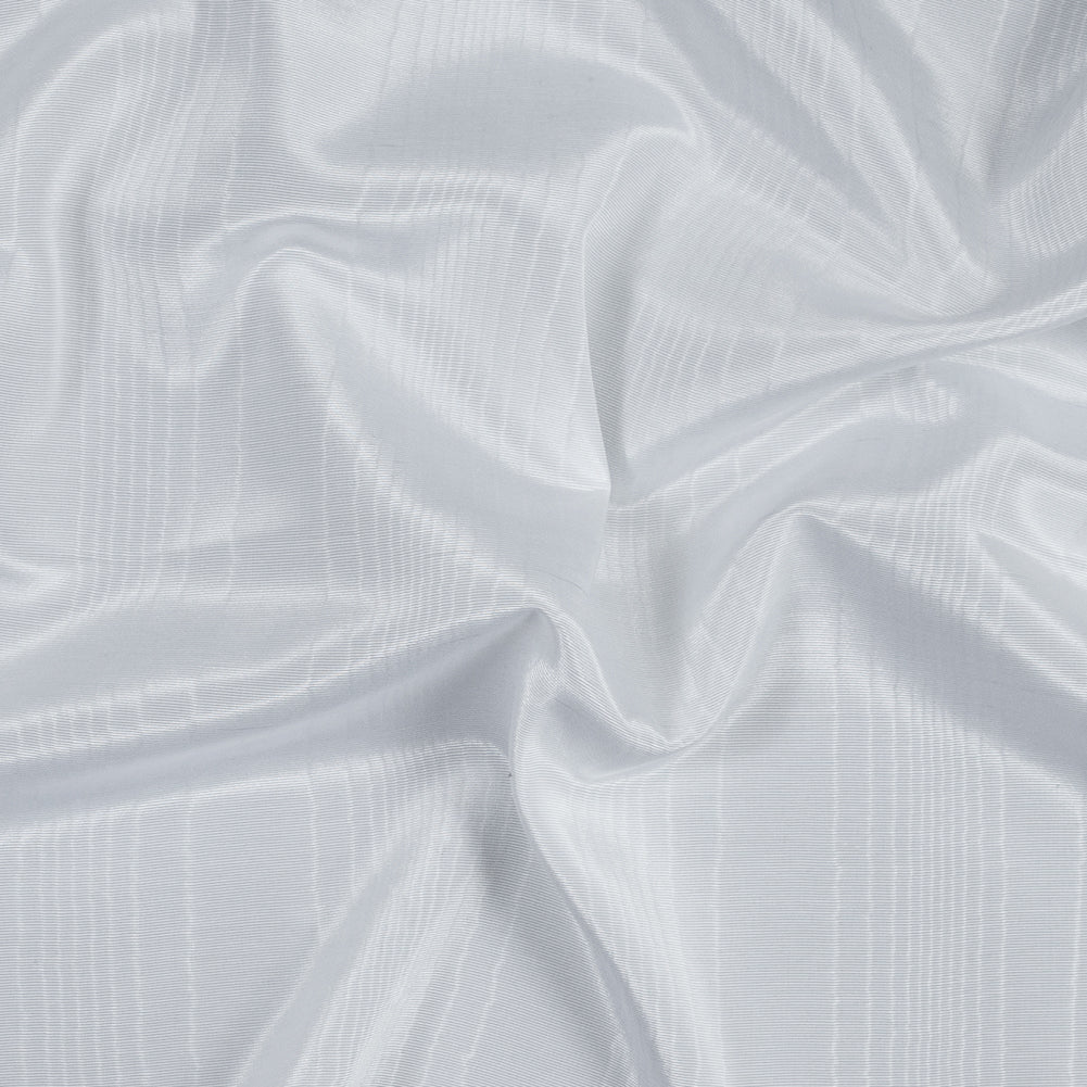 Polyester Moire Bengaline - Ultra White - Florence Collection Polyester Moire Bengaline - Ultra White - Florence Collection