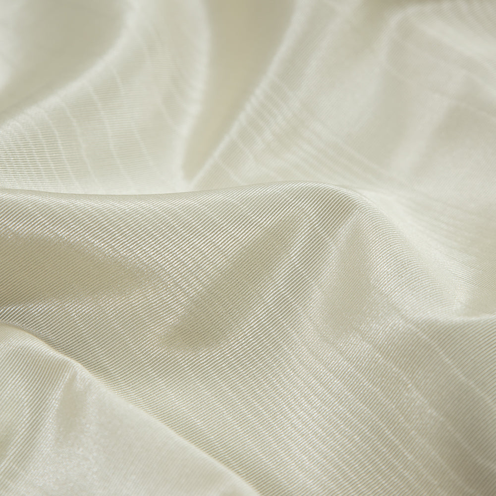 Polyester Moire Bengaline - Ivory Cream - Florence Collection Detail Polyester Moire Bengaline - Ivory Cream - Florence Collection Detail