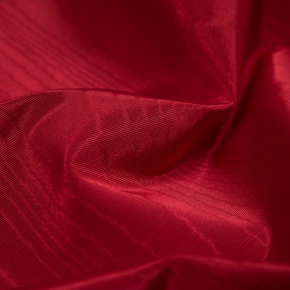 Polyester Bengaline Moire - Valentine Red - Florence Collection Detail Polyester Bengaline Moire - Valentine Red - Florence Collection Detail