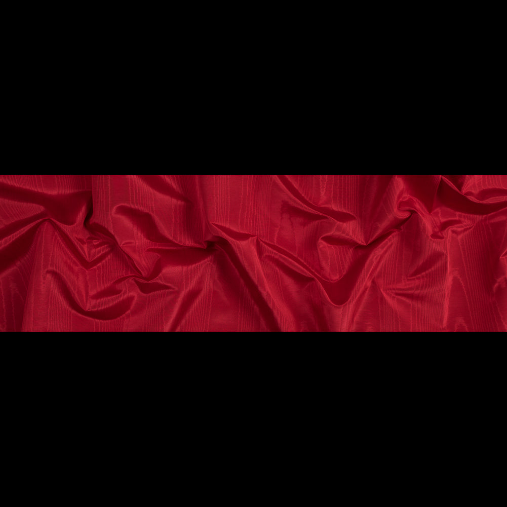 Polyester Bengaline Moire - Valentine Red - Florence Collection Full Polyester Bengaline Moire - Valentine Red - Florence Collection Full