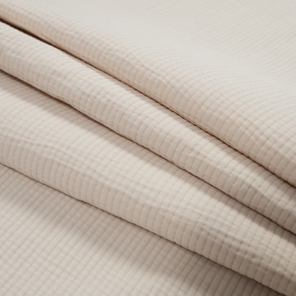 Italian Sand Cotton Woven with Raised Ribs Folded Italian Sand Cotton Woven with Raised Ribs Folded