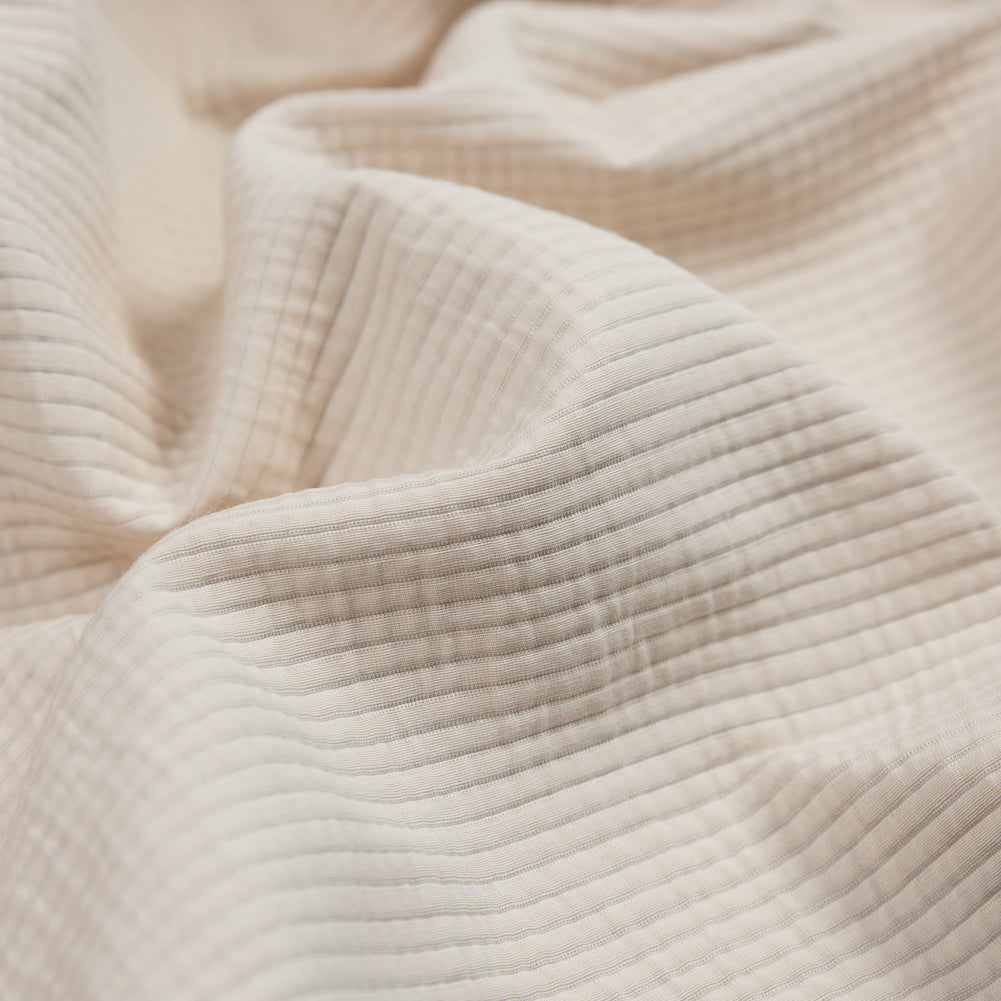 Italian Sand Cotton Woven with Raised Ribs Detail Italian Sand Cotton Woven with Raised Ribs Detail