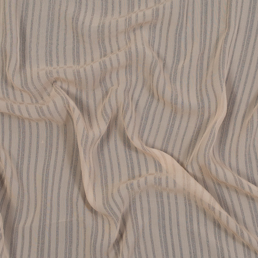Nude Tonal Striped Gauzy Silk Nude Tonal Striped Gauzy Silk
