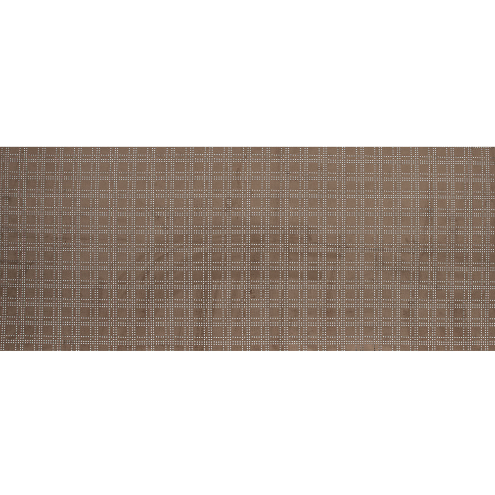 Faux Suede with Perforated Squares - Warm Beige Full Faux Suede with Perforated Squares - Warm Beige Full