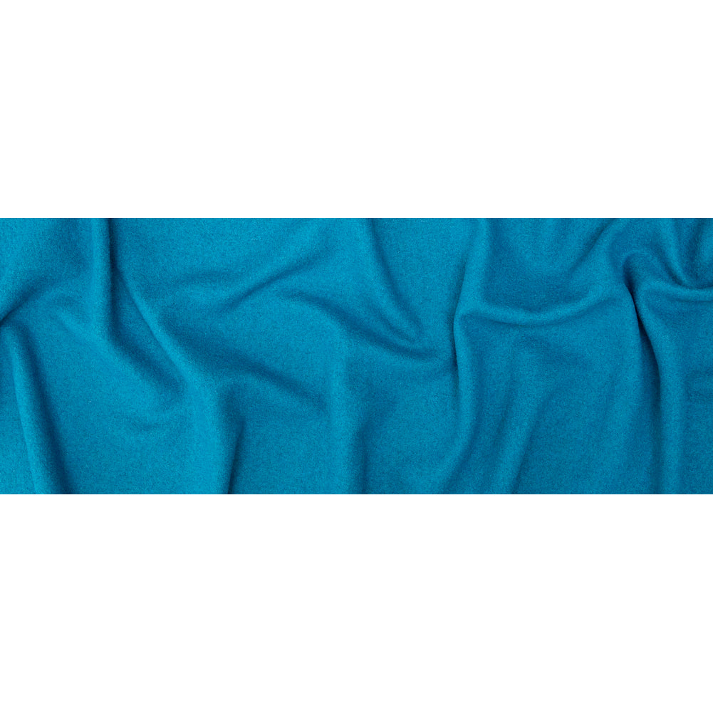 Boiled Wool Coating Fabric - Teal - Ketil Collection Folded Boiled Wool Coating Fabric - Teal - Ketil Collection Folded