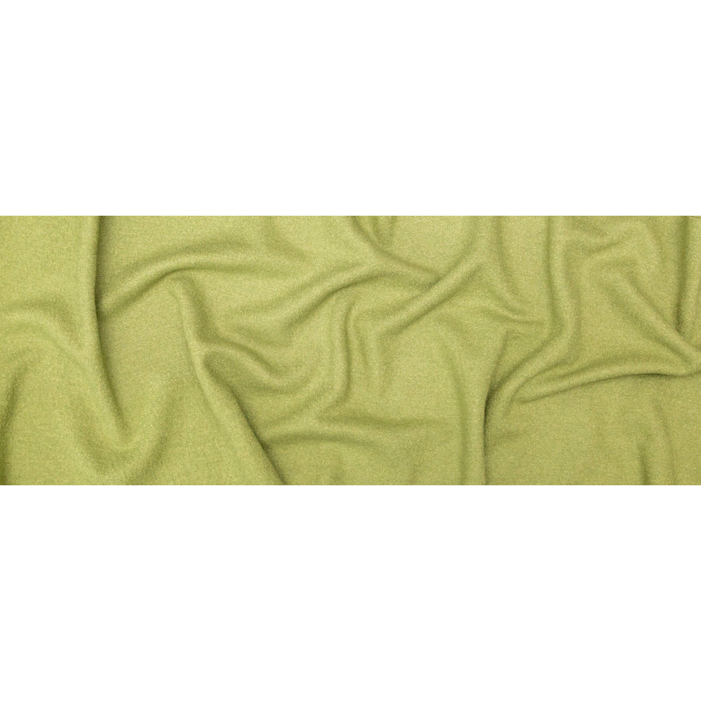 Boiled Wool Coating Fabric - Grass Green - Ketil Collection Folded Boiled Wool Coating Fabric - Grass Green - Ketil Collection Folded