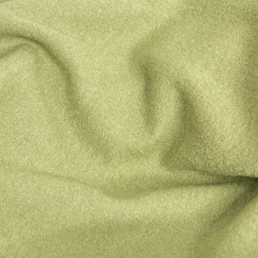 Boiled Wool Coating Fabric - Grass Green - Ketil Collection Full Boiled Wool Coating Fabric - Grass Green - Ketil Collection Full