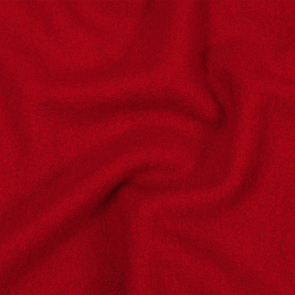 Boiled Wool Coating Fabric - Tango Red - Ketil Collection Boiled Wool Coating Fabric - Tango Red - Ketil Collection