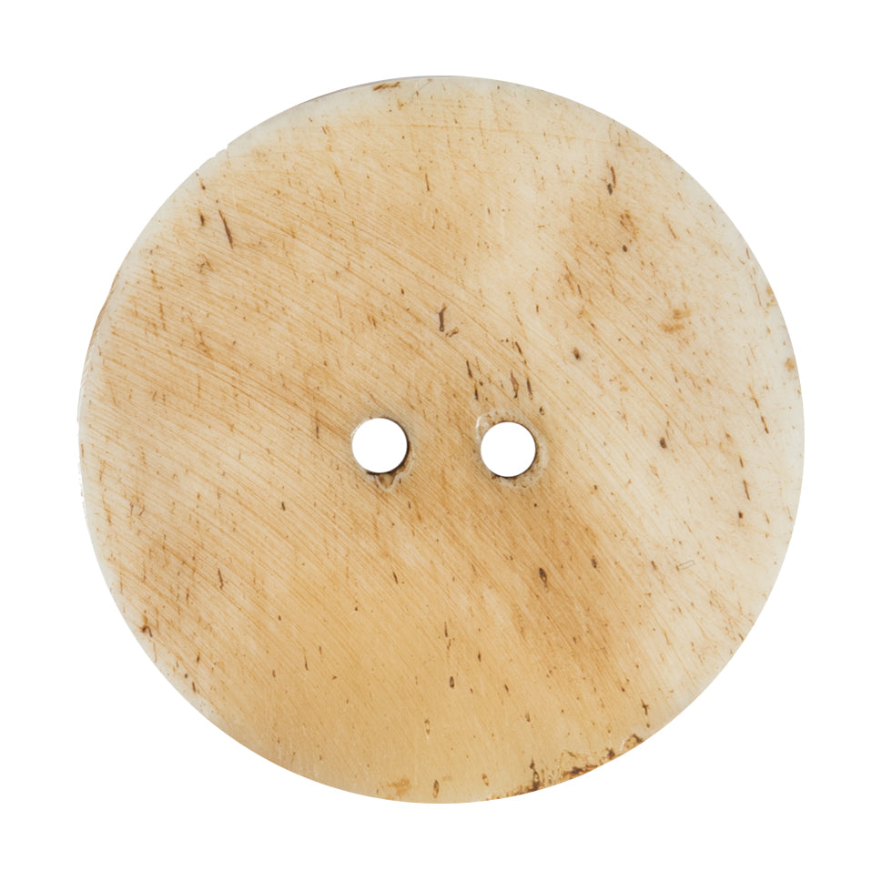 Natural Etched Bone Button - 54L/34mm Detail Natural Etched Bone Button - 54L/34mm Detail