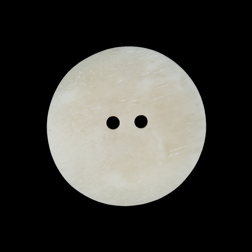Bone White Etched Horn Coat Button - 40L/25.5mm Detail Bone White Etched Horn Coat Button - 40L/25.5mm Detail