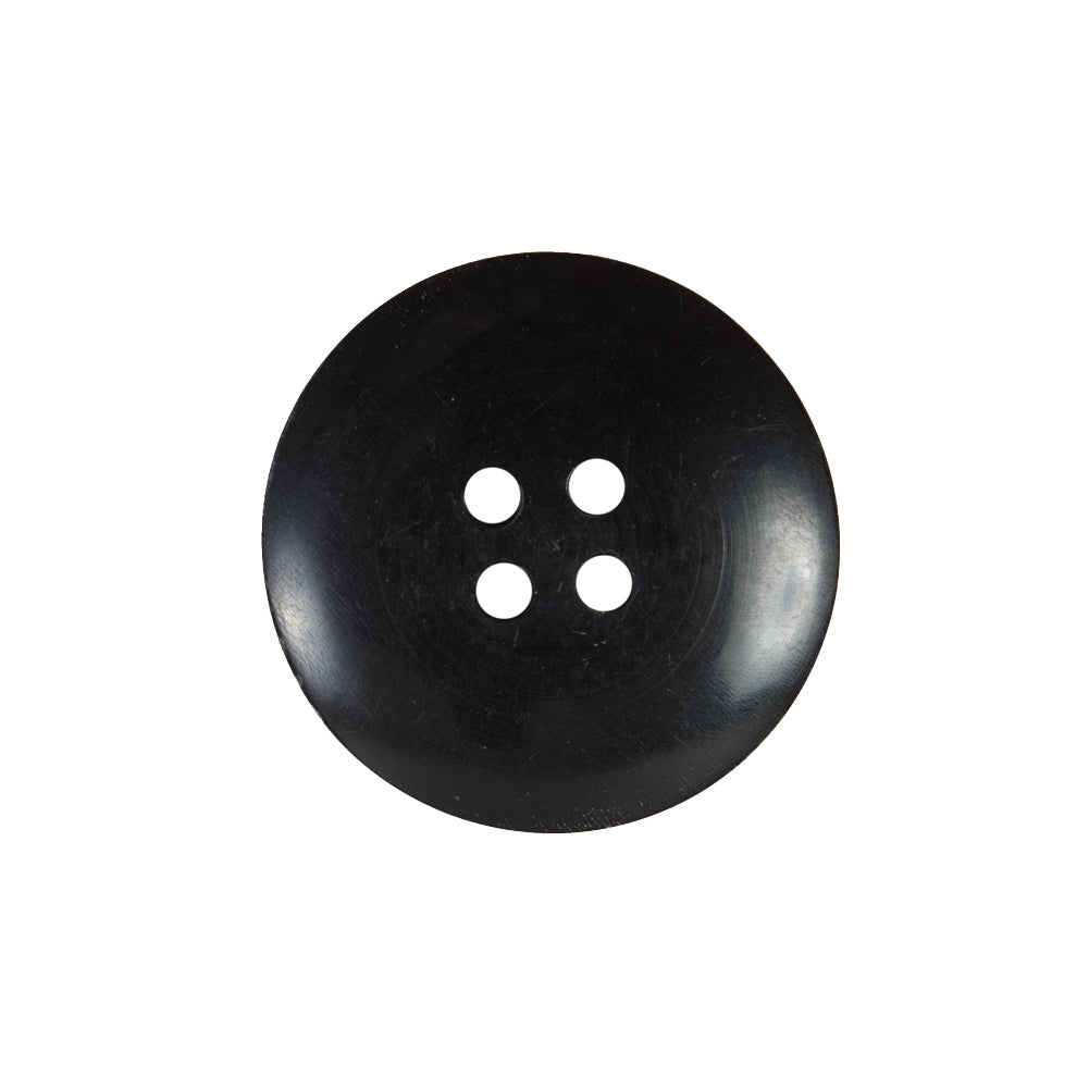 Black and Brown Textural Horn 4-Hole Button - 36L/23mm Detail Black and Brown Textural Horn 4-Hole Button - 36L/23mm Detail