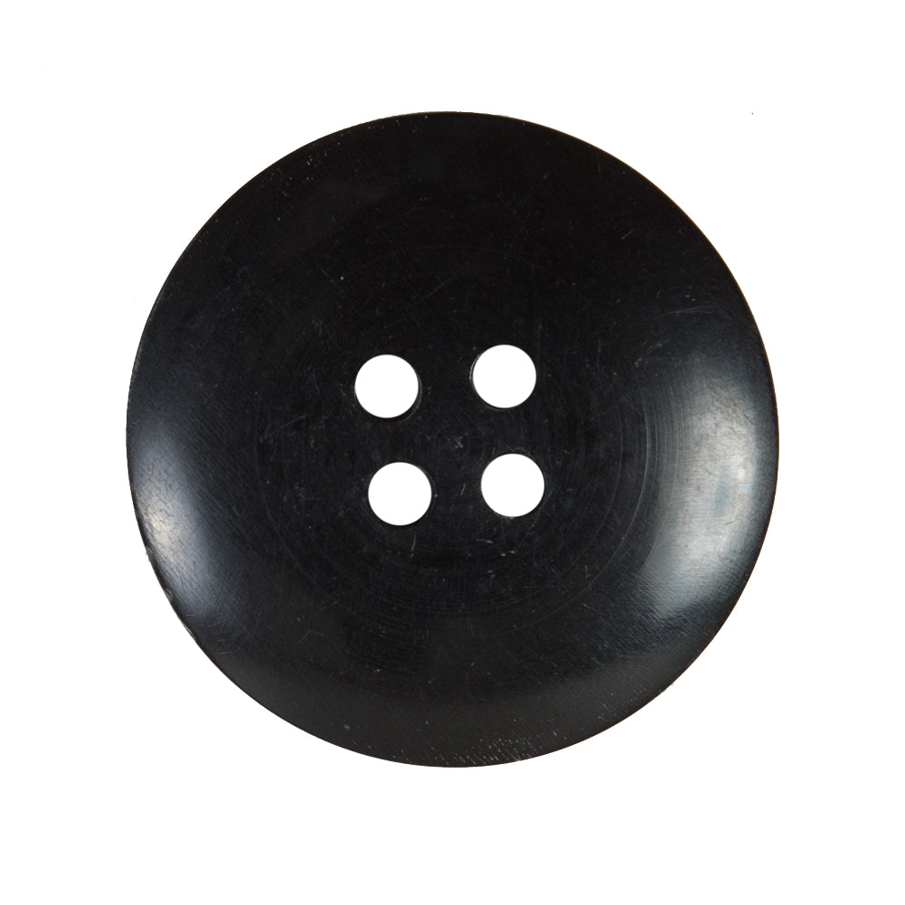 Black and Brown Textural Horn 4-Hole Button - 45L/29mm Detail Black and Brown Textural Horn 4-Hole Button - 45L/29mm Detail
