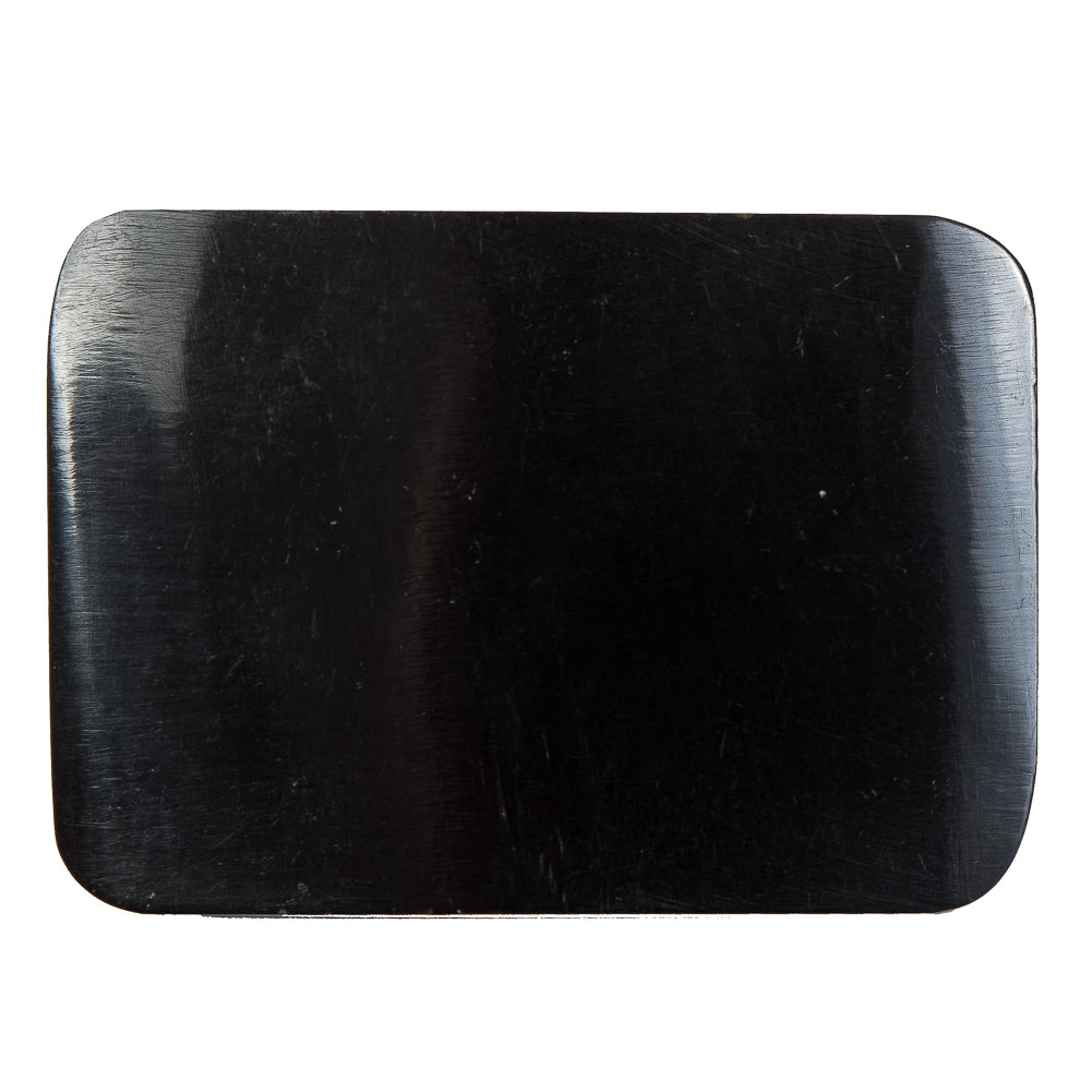 Black Rectangular Horn Coat Button - 1.625" x 2.375" Black Rectangular Horn Coat Button - 1.625" x 2.375"