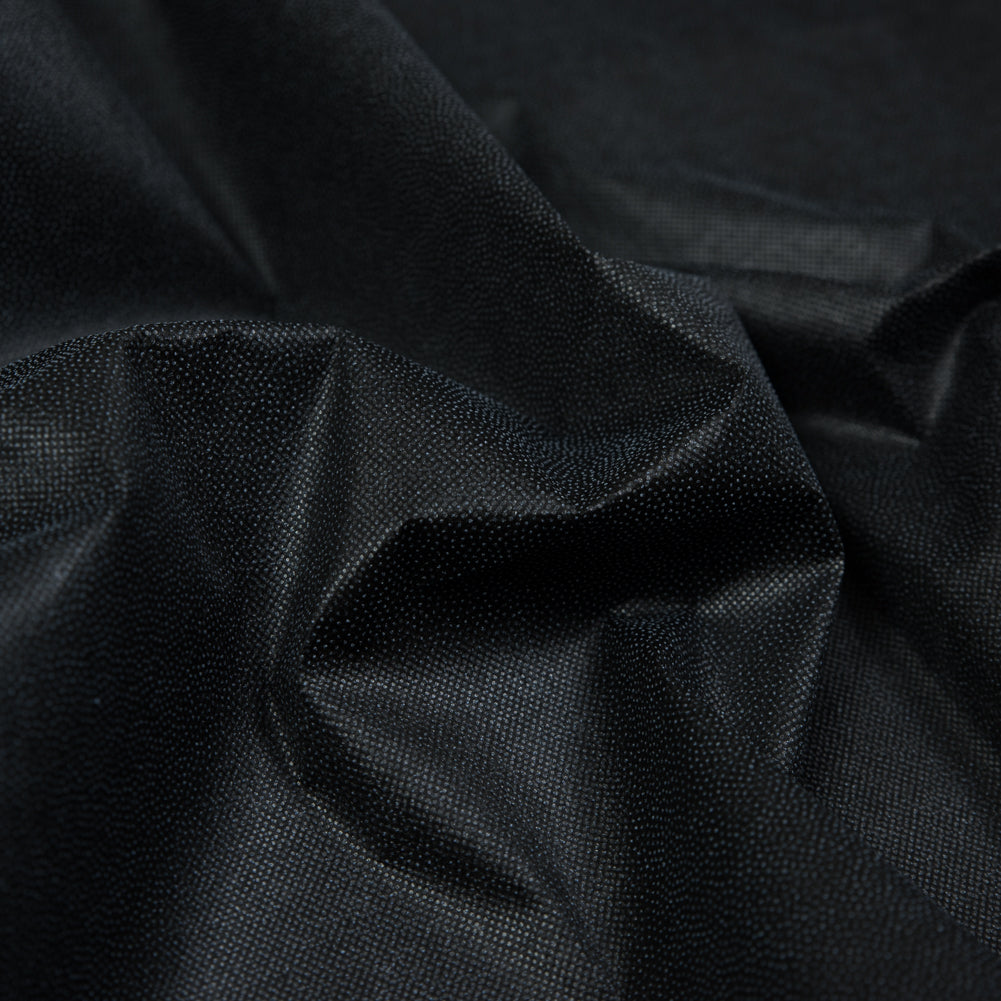 Black Non-Woven Fusible Interlining Detail