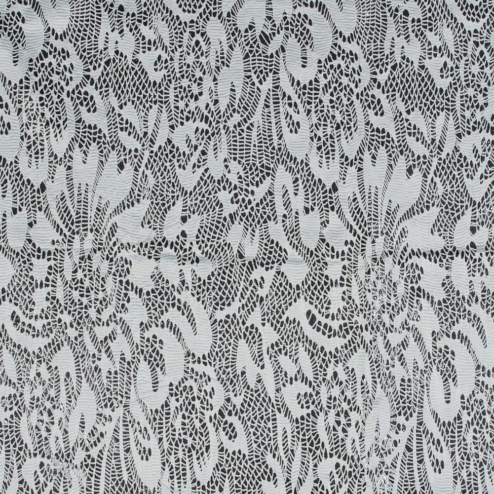 Italian White Laminated Crochet Lace Italian White Laminated Crochet Lace