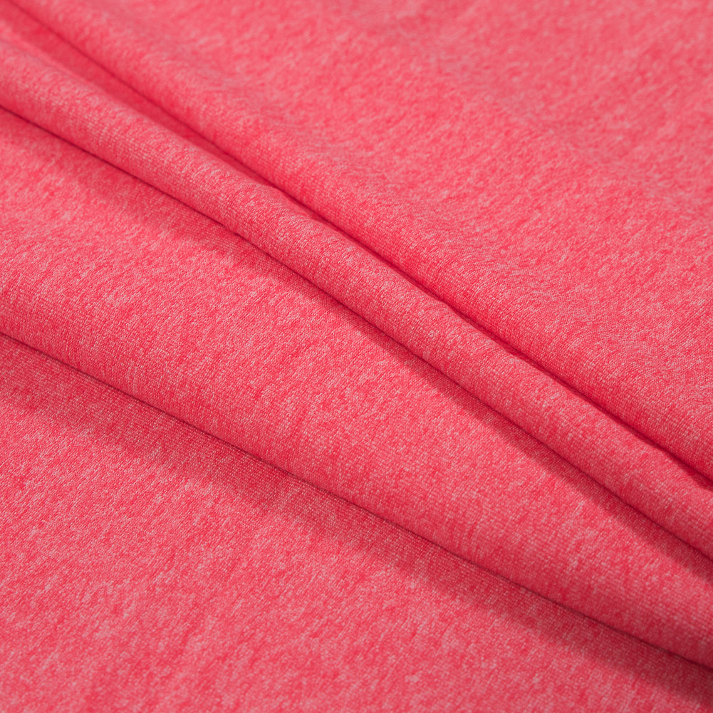 Stretch Performance Jersey - Heathered Neon Coral Folded Stretch Performance Jersey - Heathered Neon Coral Folded