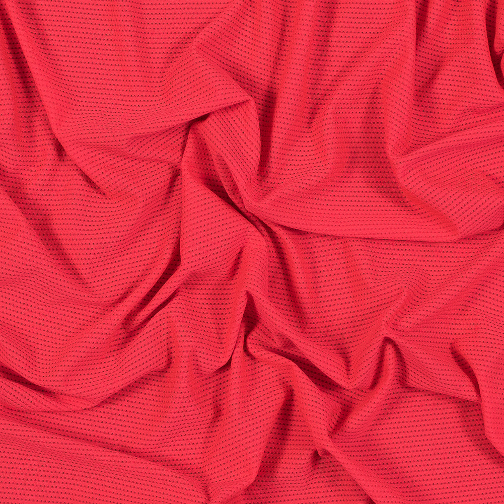Neon Coral Textural Polyester Stretch Knit Neon Coral Textural Polyester Stretch Knit