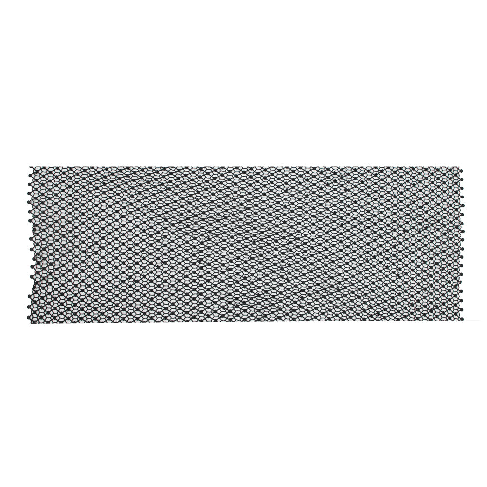 Guipure Lace with Beads - Black Webs Folded Guipure Lace with Beads - Black Webs Folded