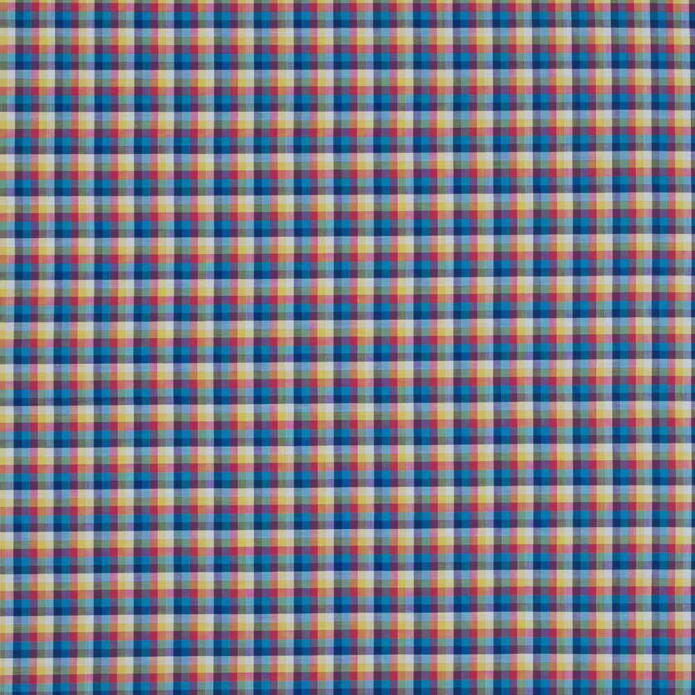 Multicolor Checkered Cotton Shirting Multicolor Checkered Cotton Shirting
