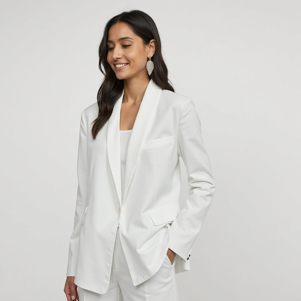 Stretch Linen Woven - Ivory - Asturias Collection Stretch Linen Woven - Ivory - Asturias Collection