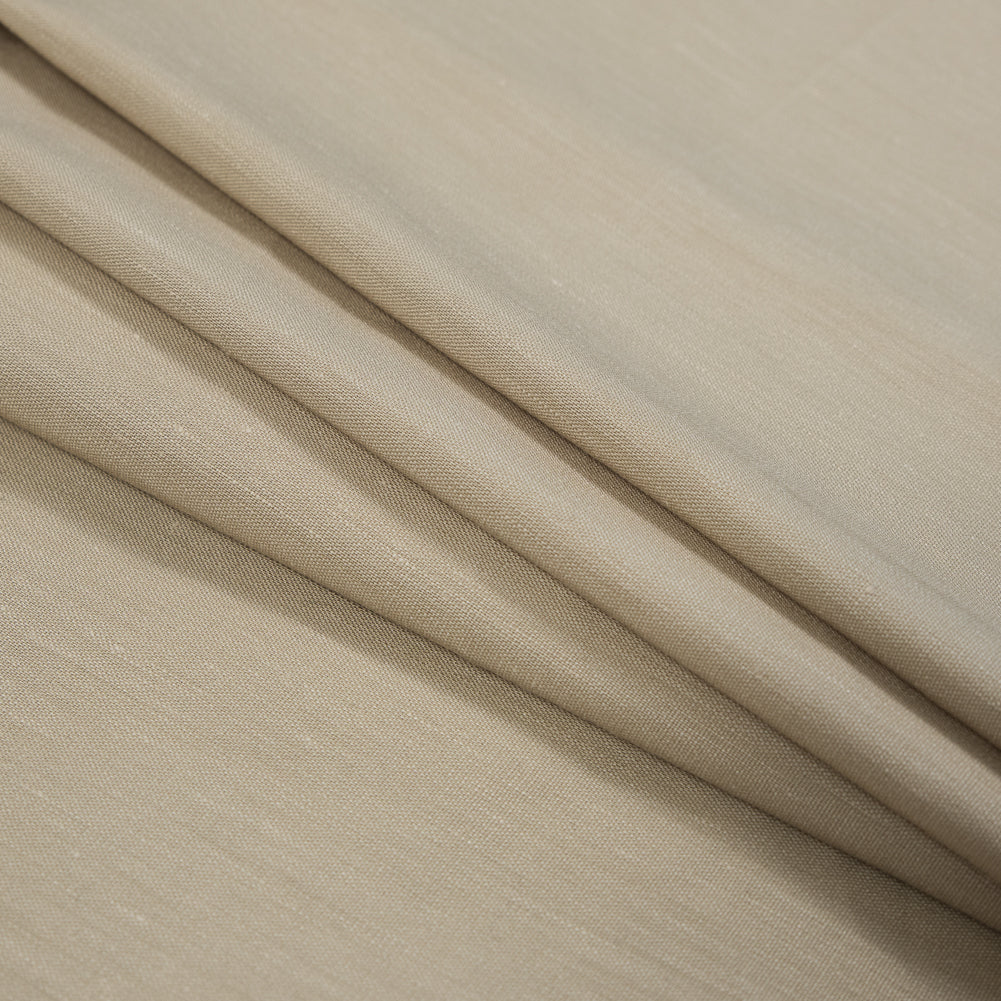 Lino elástico tejido - Caqui - Colección Asturias Lino elástico tejido - Caqui - Colección Asturias