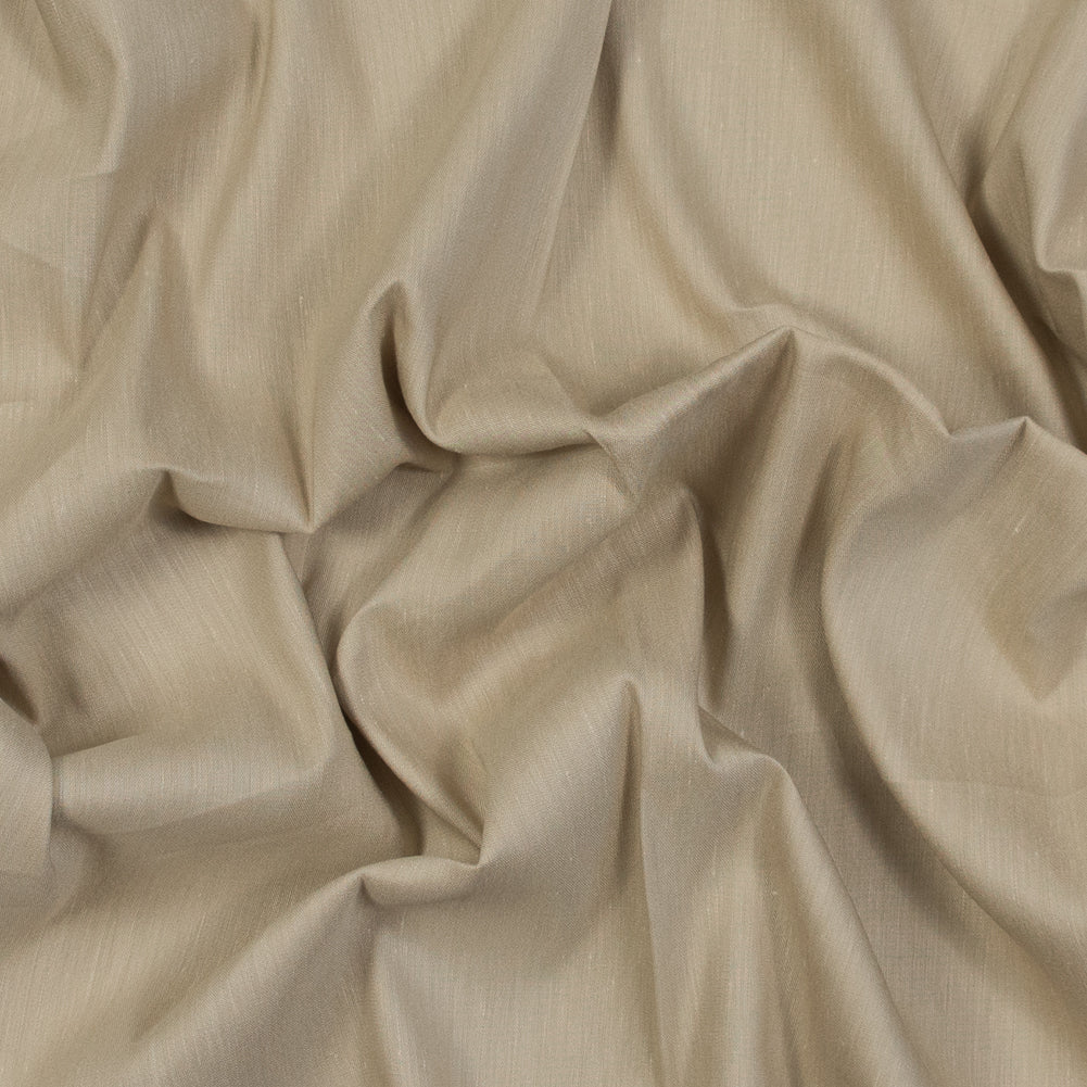 Stretch Linen Woven - Khaki - Asturias Collection Stretch Linen Woven - Khaki - Asturias Collection