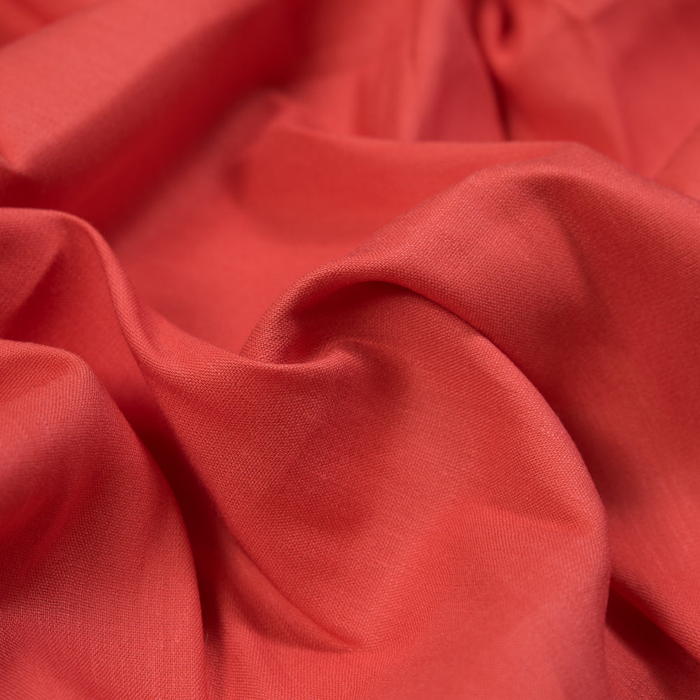 Stretch Linen Woven - Coral - Asturias Collection Stretch Linen Woven - Coral - Asturias Collection