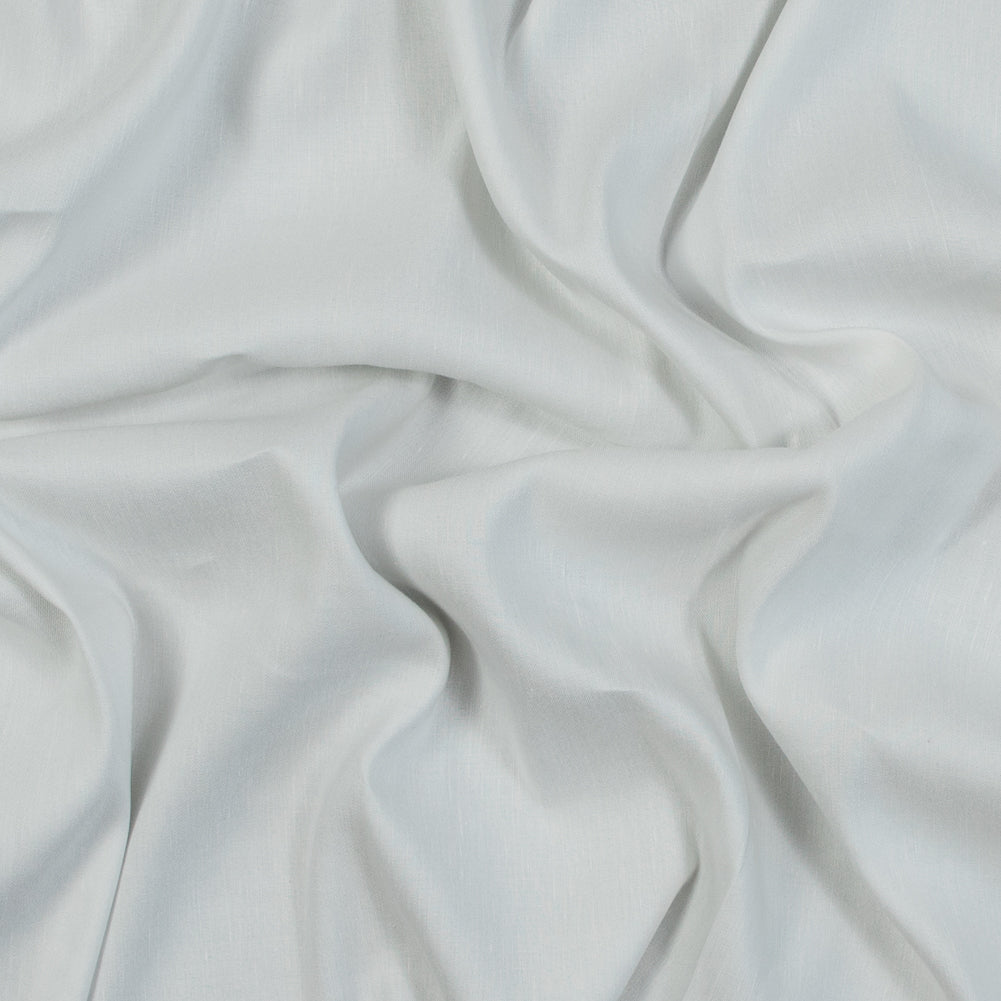 Stretch Linen Woven - Gleam Silver on Ivory - Asturias Collection Stretch Linen Woven - Gleam Silver on Ivory - Asturias Collection