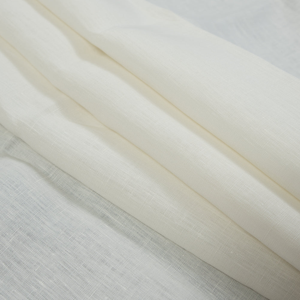 Medium Weight Linen Woven 118" - Vanilla - Ostrava Collection Detail Medium Weight Linen Woven 118" - Vanilla - Ostrava Collection Detail