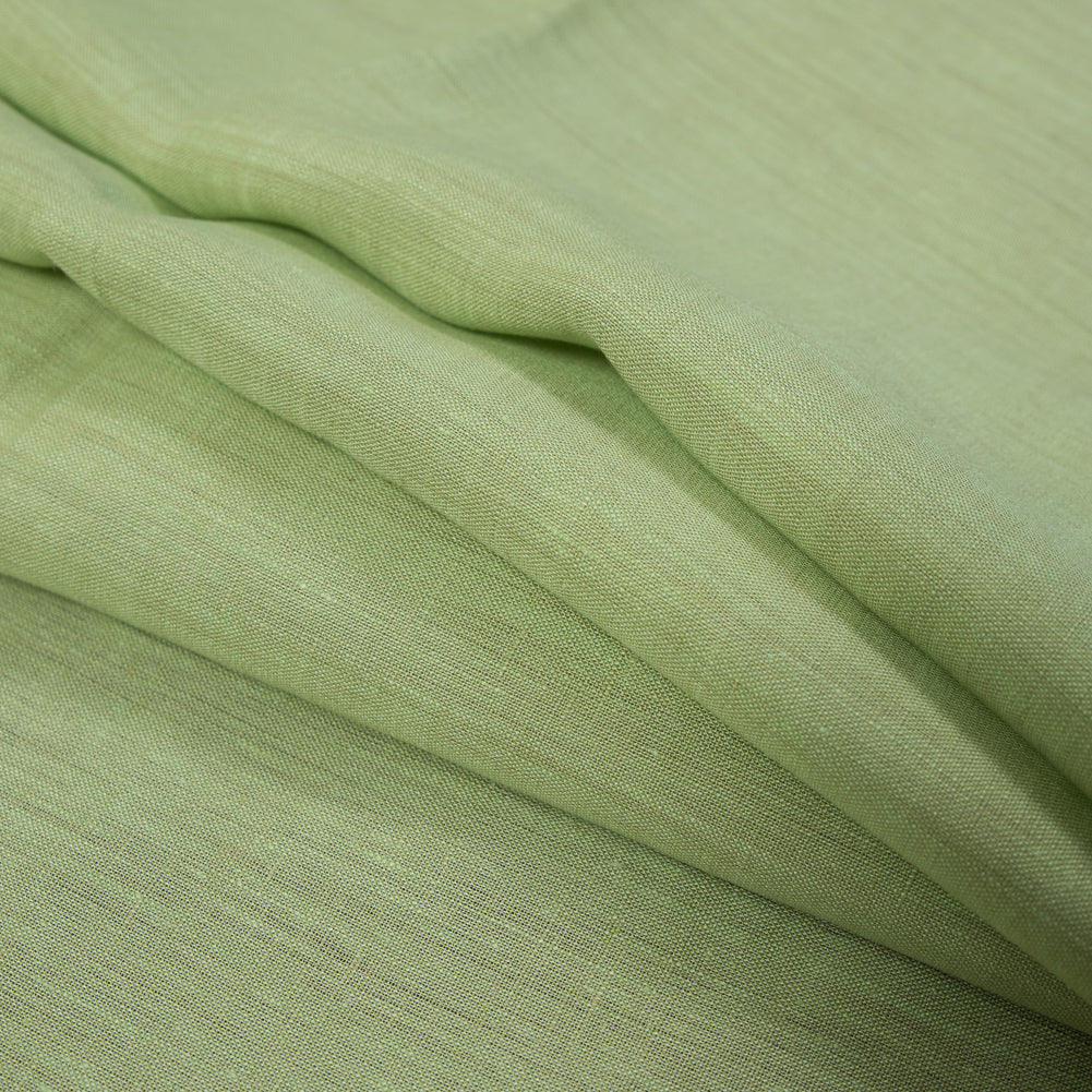 Two-Tone Linen Woven - Lime and Tan - Sanremo Collection Detail Two-Tone Linen Woven - Lime and Tan - Sanremo Collection Detail