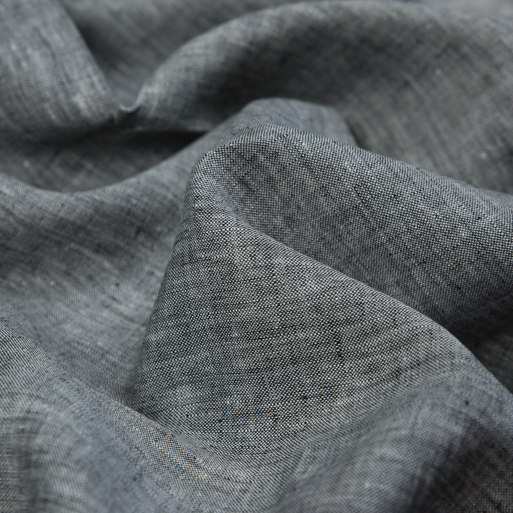 Two-Tone Linen Woven - Black and White - Sanremo Collection Full Two-Tone Linen Woven - Black and White - Sanremo Collection Full