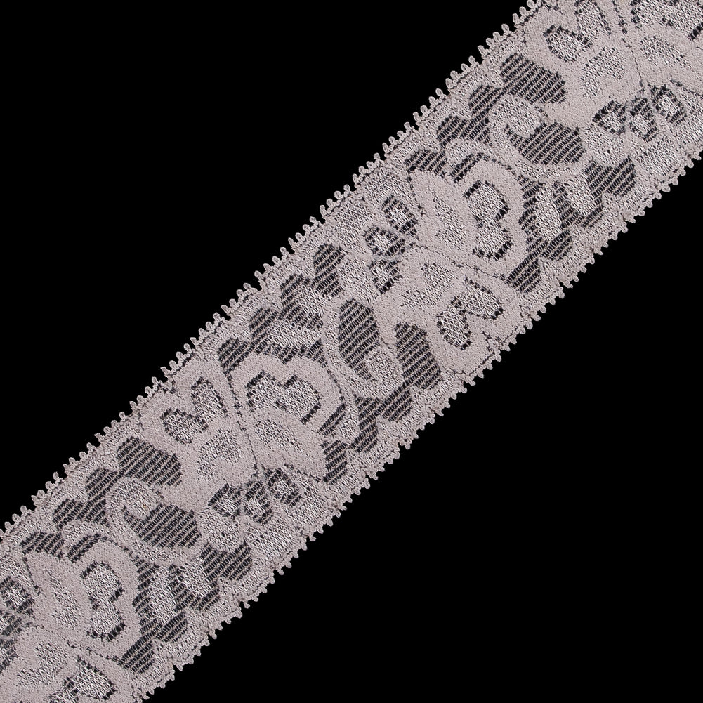 Peach Stretch Lace Trim - 2.625" Detail Peach Stretch Lace Trim - 2.625" Detail