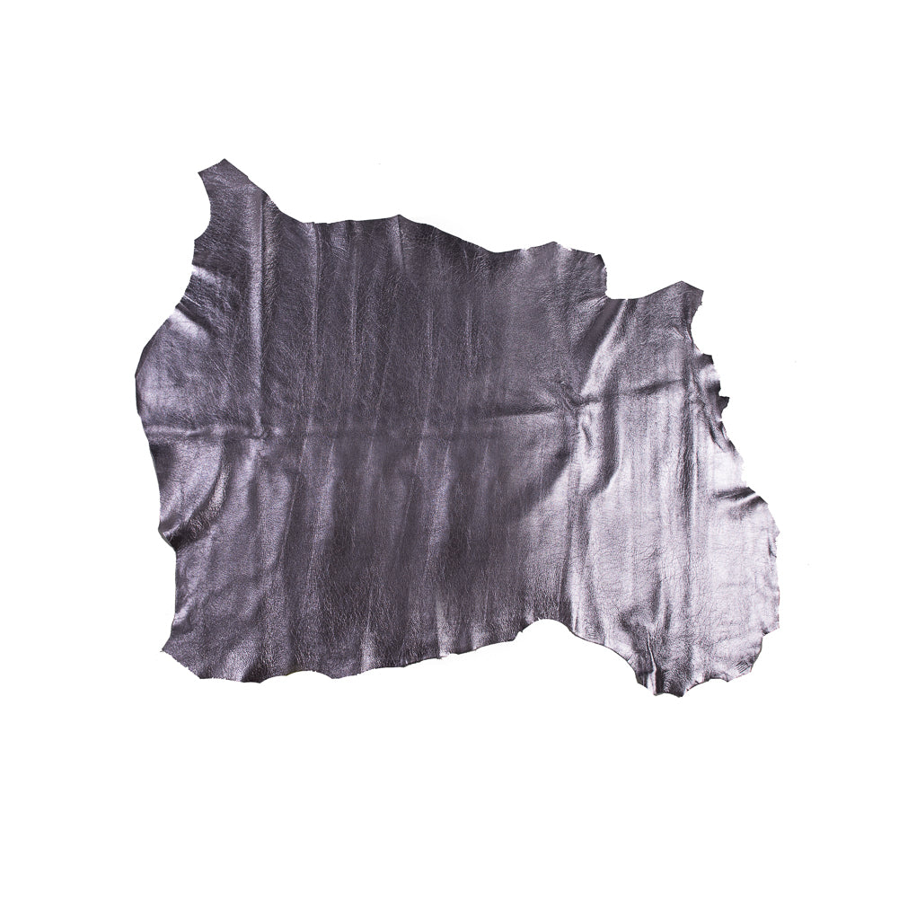 Medium Metallic Lilac Foil Lamb Leather Medium Metallic Lilac Foil Lamb Leather